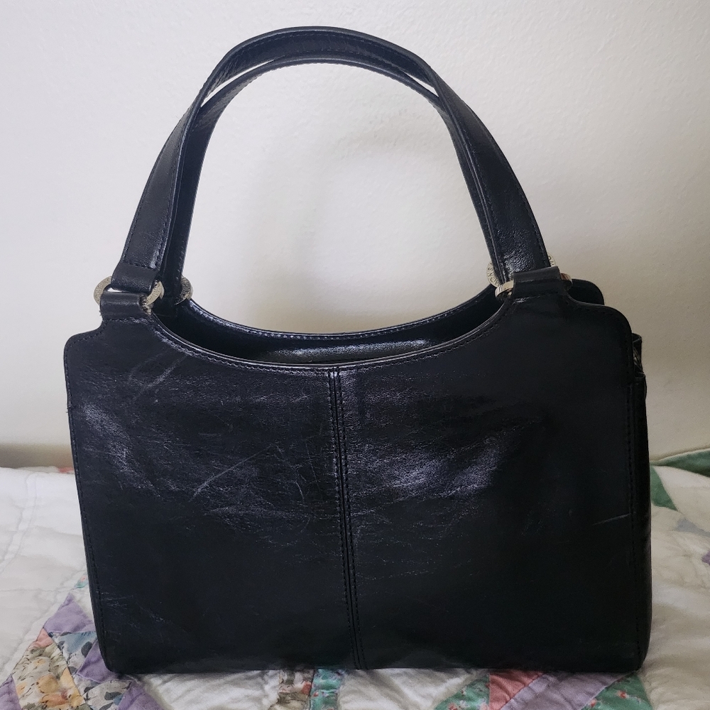 Monsac Black Leather Bag
